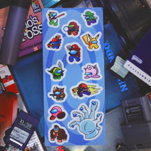 Load image into Gallery viewer, Super Amogus Bros Sticker Sheet
