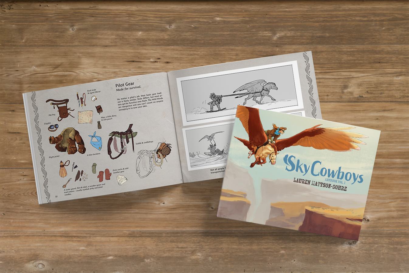 Sky Cowboys Artbook PRE-ORDER | Indie Art Book | JobJobLLC